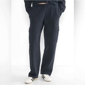 ARITZIA TNA Cozy SweatFleece Mega Fit Cargo Pants Size Small
